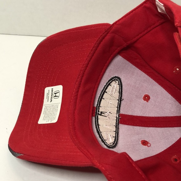 Honda Civic Si Hat Spelled Out Logo Racing Cars Red Ball Cap Adjustable - Picture 6 of 6